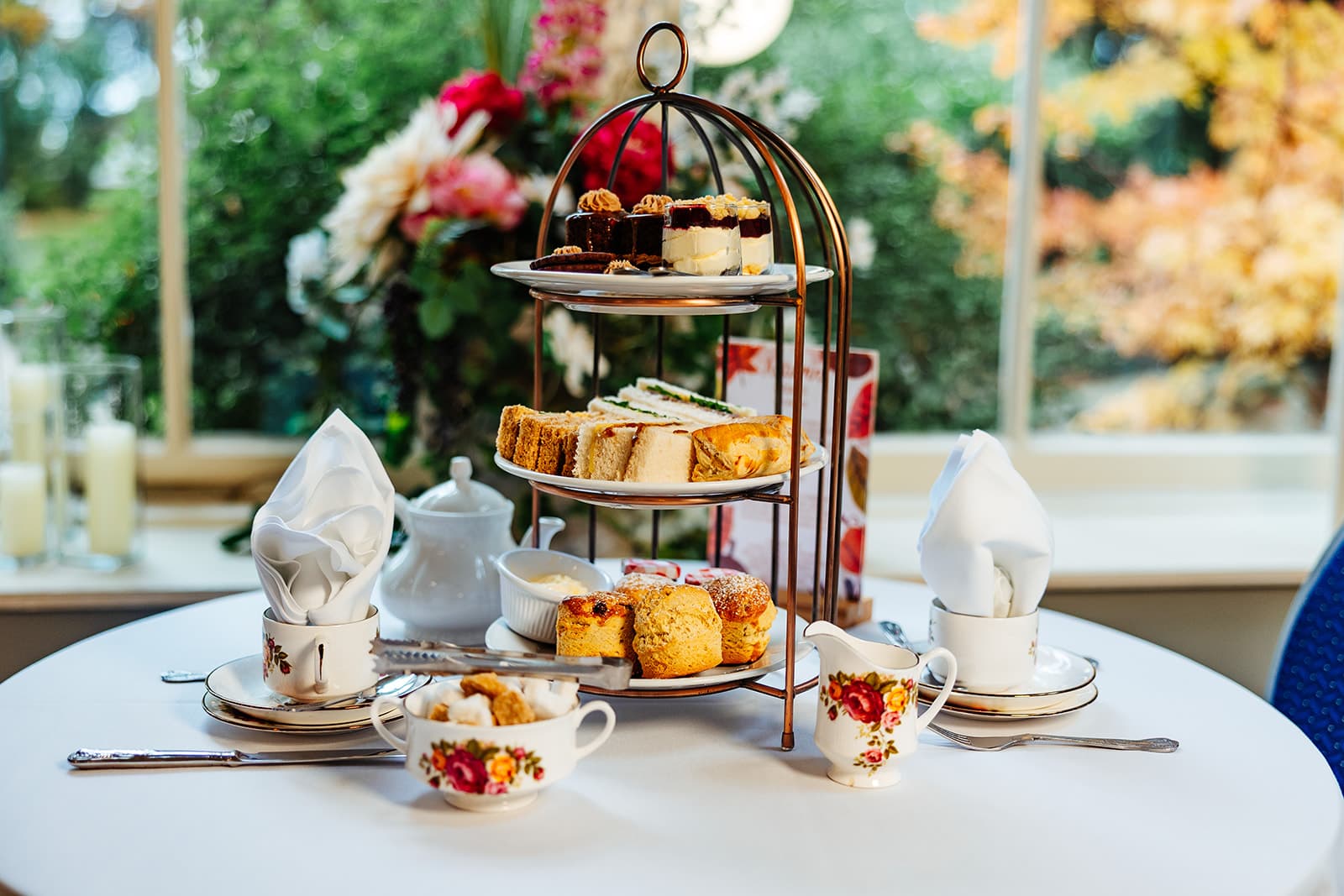 Afternoon tea at Woodland Manor